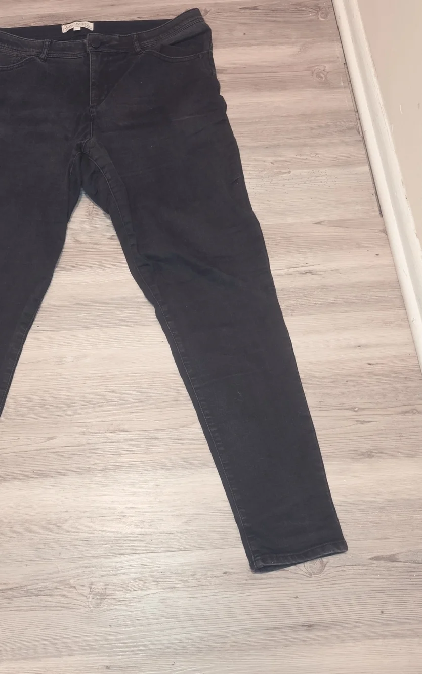 Vintage Artisan Crafted Classic Black Women's Jeans Skinny Size 14